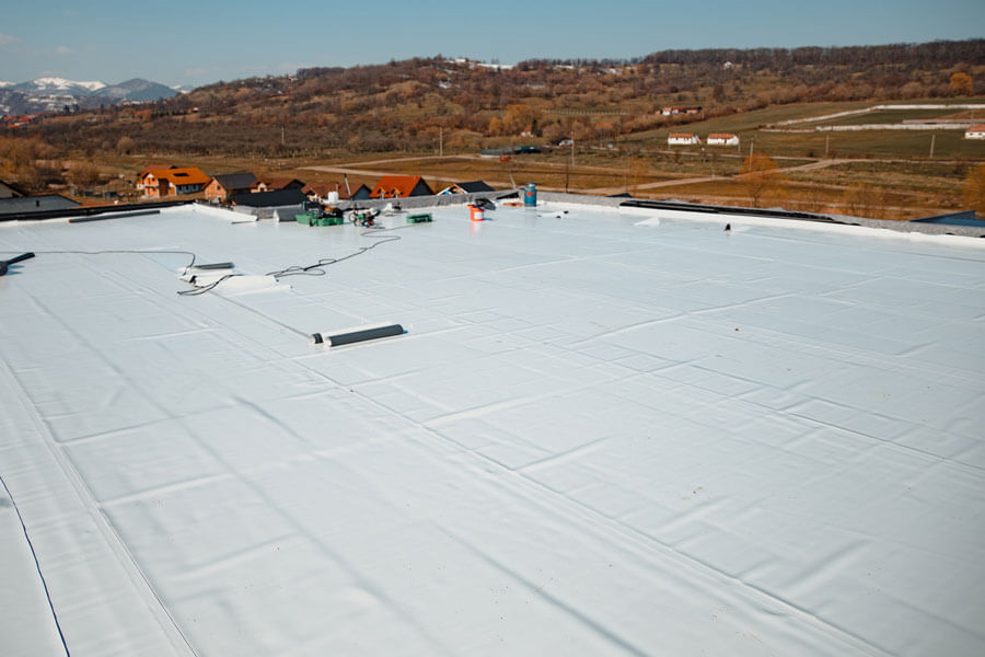 Duro-Last material on commercial roof